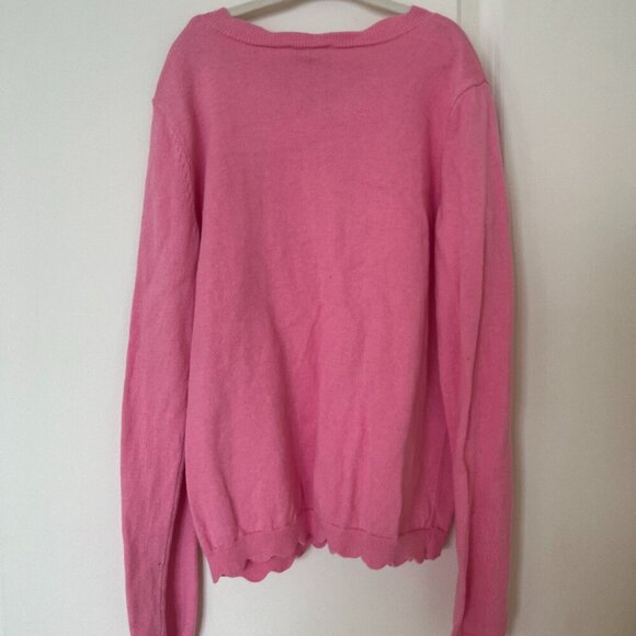 Pink Jacadi Button Front Cardigan size 12 - Picture 2 of 3